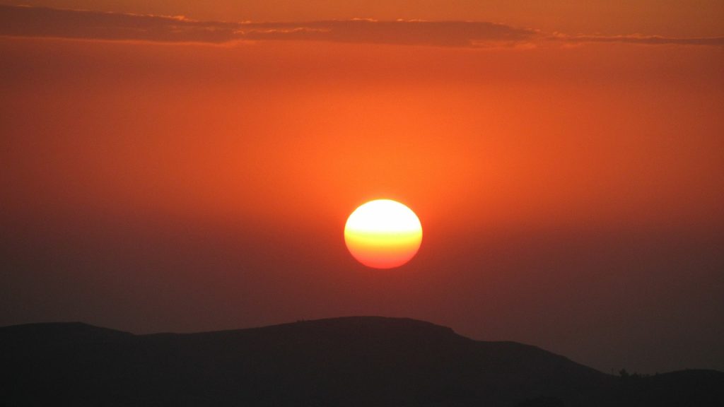 ethiopia, simien national park, sunset